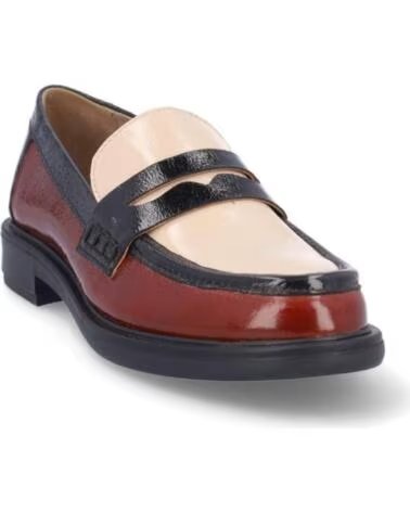 ELIO BERHANYER DAMEN SLIPPER EB265-50 LACKLEDER MULTICHAROL MULTI