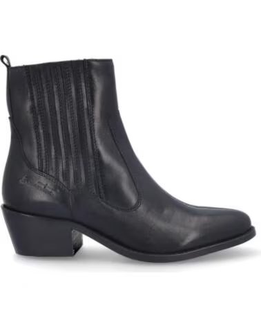 BONAVENTURE BOTINS DE MULHER B685-11 EM PELE PIEL NEGROPIEL NEGRO