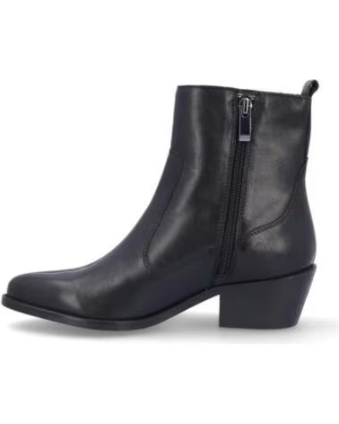 BONAVENTURE BOTINS DE MULHER B685-11 EM PELE PIEL NEGROPIEL NEGRO
