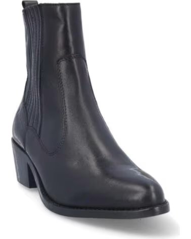 BONAVENTURE BOTINS DE MULHER B685-11 EM PELE PIEL NEGROPIEL NEGRO