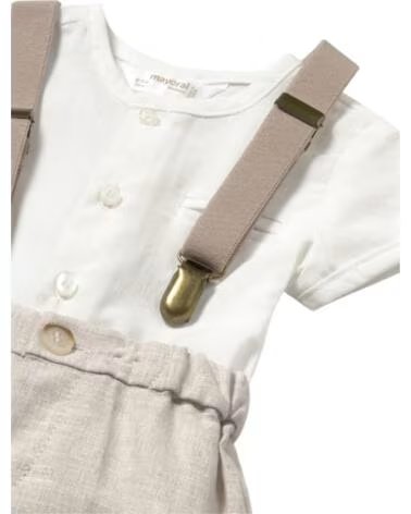 MAYORAL Conjuntos de ropa para bebes nino 1215 Set camisa y pantalon BEIGE