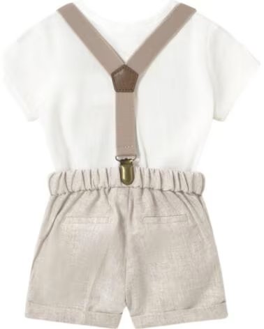 MAYORAL Conjuntos de ropa para bebes nino 1215 Set camisa y pantalon BEIGE