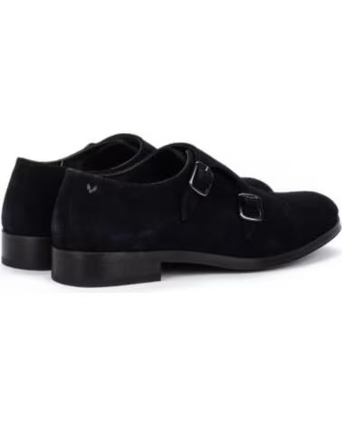 MARTINELLI HERRENSCHUHE AUS VELOURSLEDER MIT DOPPELSCHNALLE IN MARINEBLAU MARINO