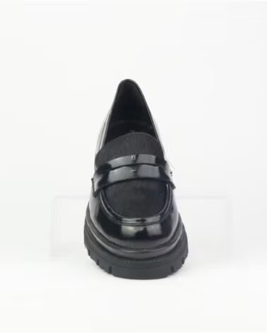 MOCASSIN POUR FEMME CARAMELO CAR420-2 NOIR EN POIL COMB NEGRO Y PELOCOMB Y PELO