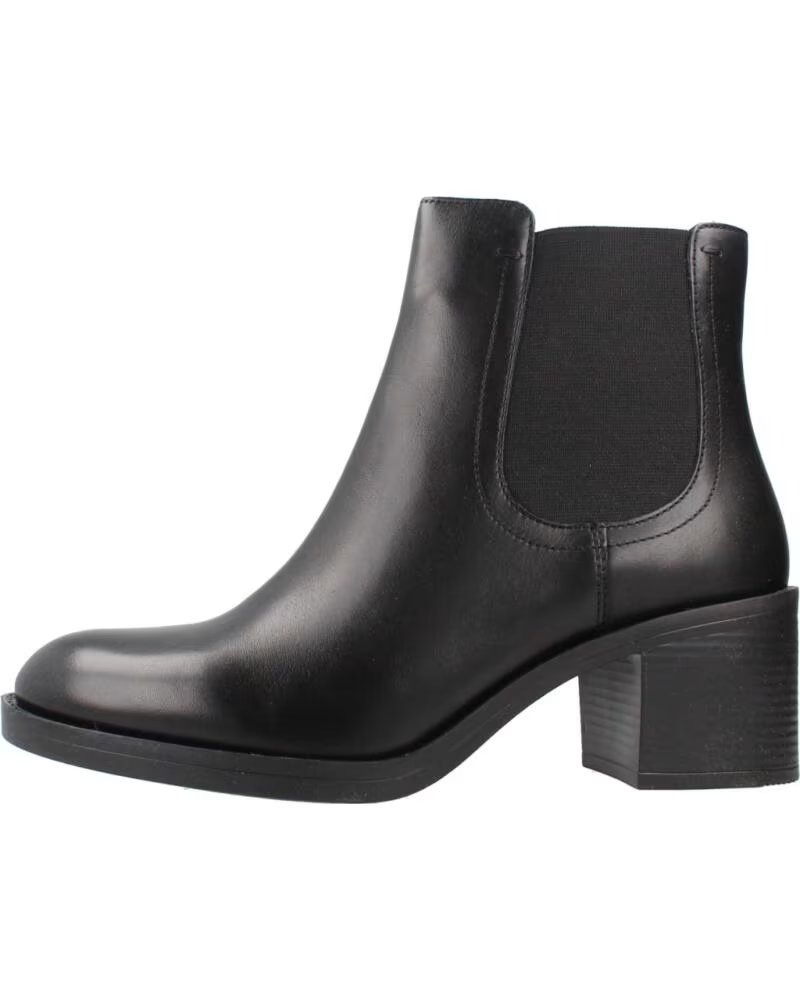 GEOX D56XXF 00043 D SERILDA STIVALETTI CHELSEA IN PELLE NERO C9999 BLACK
