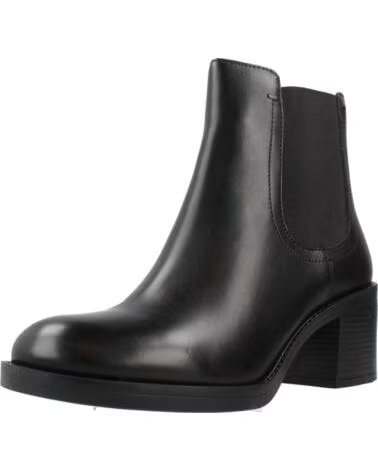 GEOX D56XXF 00043 D SERILDA STIVALETTI CHELSEA IN PELLE NERO C9999 BLACK