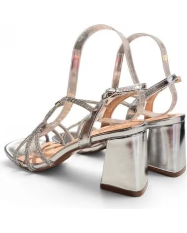 TIMBOS Sandalia tacon fiesta de mujer plata 133356 PLATEADO