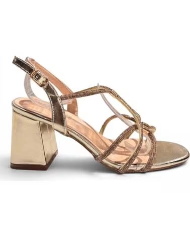 TIMBOS Sandalia tacon fiesta de mujer oro 133355 AMARILLO