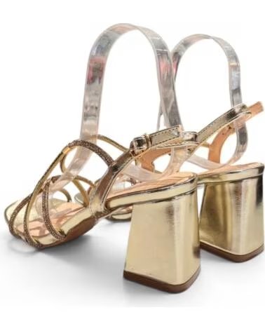 TIMBOS Sandalia tacon fiesta de mujer oro 133355 AMARILLO