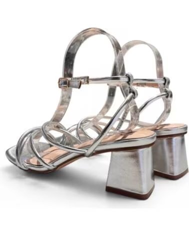TIMBOS Sandalia tacon fiesta de mujer plata 133121 PLATEADO