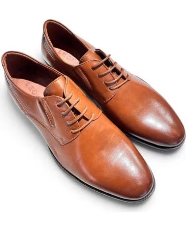 TIMBOS SAPATO SOCIAL MASCULINO 132775 NA COR COURO MARRóN