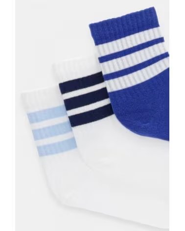 ADIDAS CALCETINES NIÑO LK RIB 3PP WHITE
