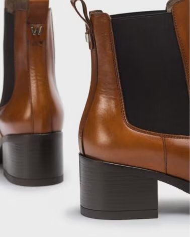 Woman Mid boots WONDERS YANI G-6207 CONAC ANKLE MARRóN