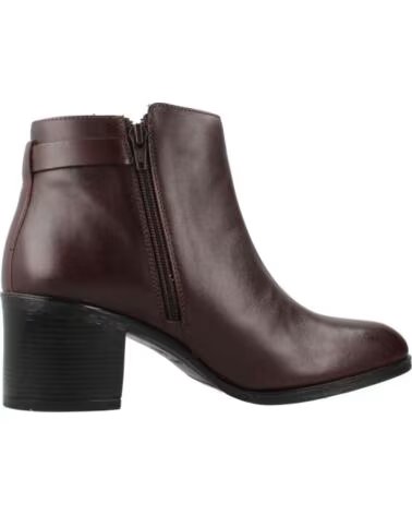 GEOX BOTINES DE PIEL MUJER D56FSA 00043 MARRÓN OSCURO