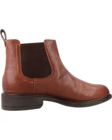 GEOX D56LQA 00081 D CATRIA C0013 BOTINES CHELSEA DE PIEL MARRÓN BROWN