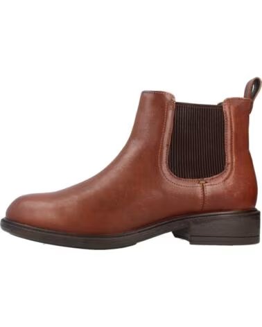 GEOX D56LQA 00081 D CATRIA C0013 BOTINES CHELSEA DE PIEL MARRÓN BROWN
