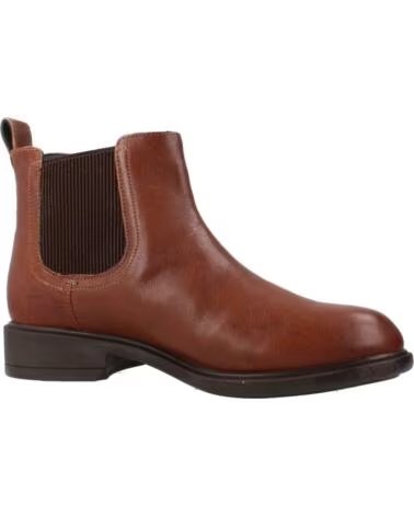 GEOX D56LQA 00081 D CATRIA C0013 BOTINES CHELSEA DE PIEL MARRÓN BROWN