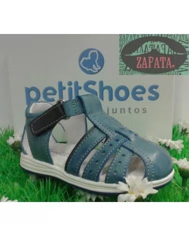 SANDÁLIA INFANTIL PETITSHOES AZUL