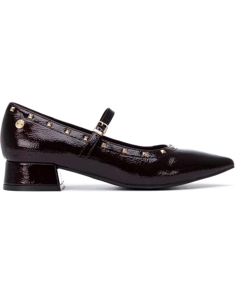 XTI SCARPE CON TACCO 146220 BORDEAUX CON BORCHIE BURDEOS