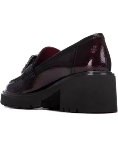 XTI LOAFERS MIT BLOCKABSATZ UND PLATEAU MIT STRASS-DETAIL 146229 BORDEAUX BURDEOS