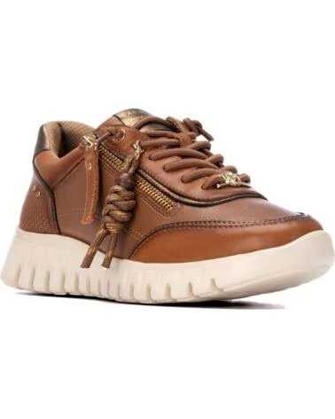CARMELA 164244 SNEAKERS IN PELLE CASUAL CAMEL