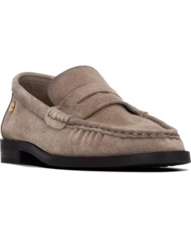 CARMELA MOCASSINI 164389 TAUPE IN CAMOSCIO