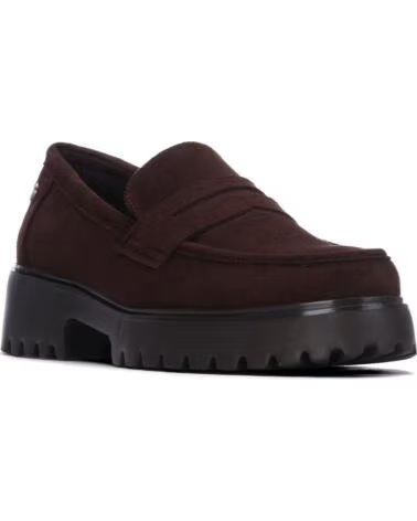 REFRESH MOCASSINS EM PELE ESTILO TRACK 176030 CASTANHO MARRON