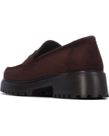 REFRESH MOCASSINS EM PELE ESTILO TRACK 176030 CASTANHO MARRON
