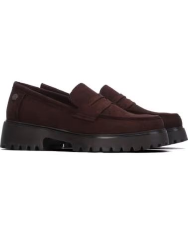 REFRESH MOCASSINS EM PELE ESTILO TRACK 176030 CASTANHO MARRON