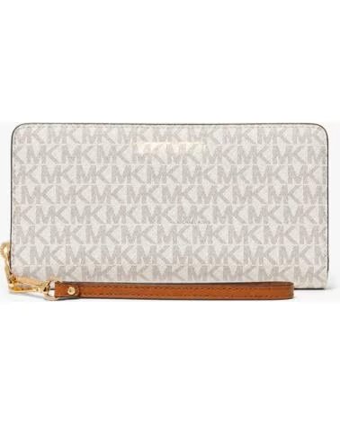 MICHAEL KORS 35S6GTVE9B-VANILLA PORTEFEUILLE ZIPPÉ AVEC DRAGONNE
