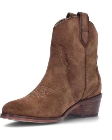 BONAVENTURE BOTTINES TEXANES B689 COWBOY TAUPE