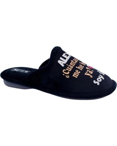 Calzado de casa de Hombre JAVER ZAPATILLAS HOMBRE ALEXA  35-195 NEGRO
