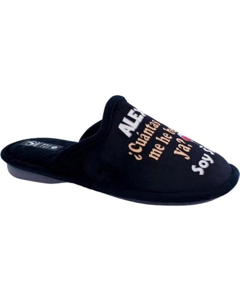 Hausschuhe für Herren JAVER ZAPATILLAS HOMBRE ALEXA  35-195 NEGRO
