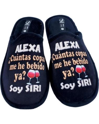 Hausschuhe für Herren JAVER ZAPATILLAS HOMBRE ALEXA  35-195 NEGRO