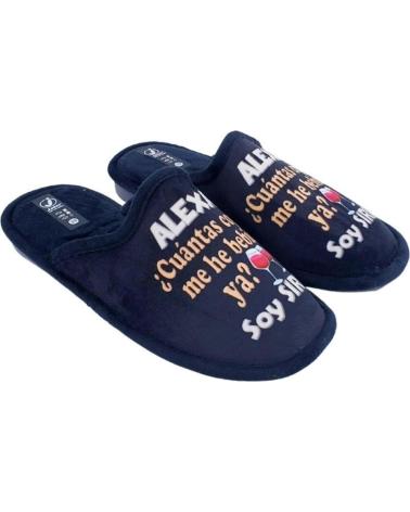 Hausschuhe für Herren JAVER ZAPATILLAS HOMBRE ALEXA  35-195 NEGRO