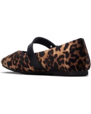 XTI SAPATOS PLANOS BAILARINAS MULHER 146485 ESTAMPADO ANIMAL PRINT MARRON
