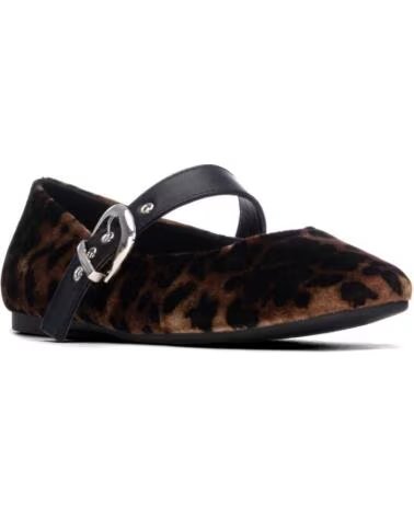 XTI SAPATOS PLANOS BAILARINAS MULHER 146485 ESTAMPADO ANIMAL PRINT MARRON