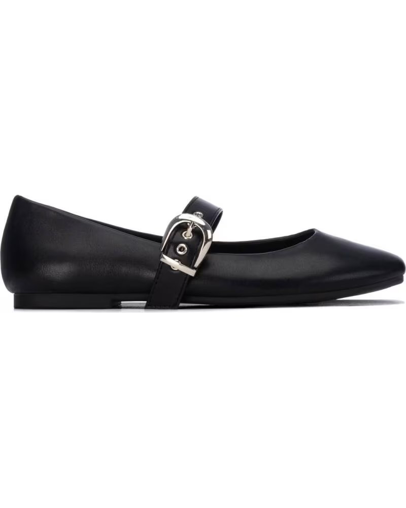 XTI 146485 BLACK FLAT BALLERINA WITH BUCKLE NEGRO