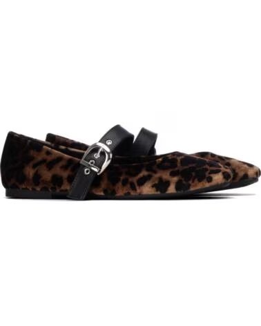 XTI SAPATOS PLANOS BAILARINAS MULHER 146485 ESTAMPADO ANIMAL PRINT MARRON