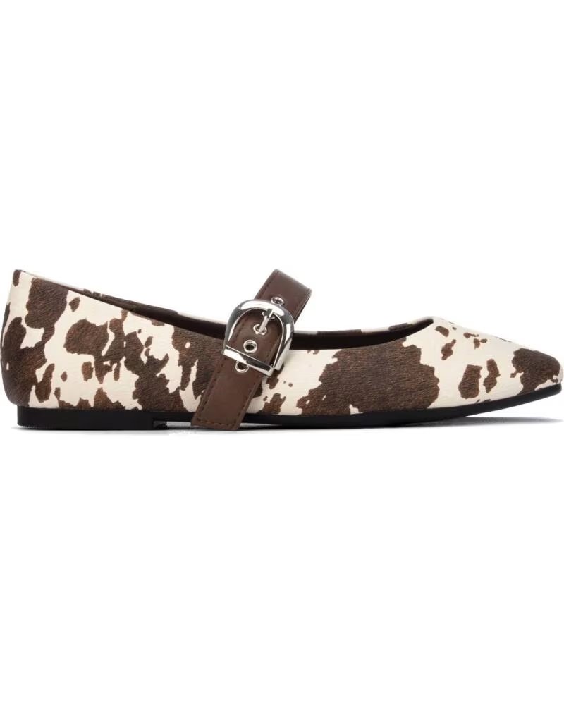 XTI 146485 COW PRINT BALLERINA BUCKLE