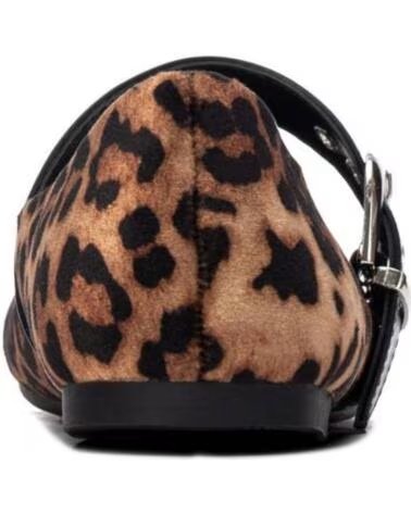 XTI SAPATOS PLANOS BAILARINAS MULHER 146485 ESTAMPADO ANIMAL PRINT MARRON