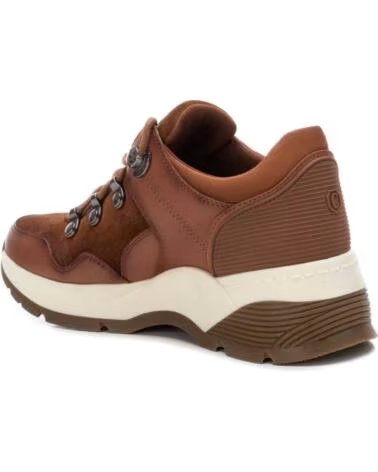 CARMELA 160155 BASKETS CASUAL EN CUIR CAMEL