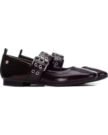 CARMELA FLACHER SCHUH BORDEAUX MIT SCHNALLE BURDEOS
