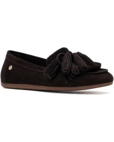 CARMELA 164146 BROWN SUEDE LOAFERS WITH TASSELS MARRON