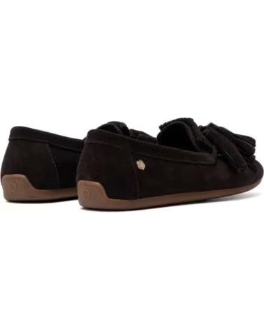 CARMELA 164146 BROWN SUEDE LOAFERS WITH TASSELS MARRON