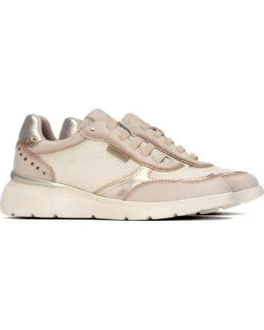 CARMELA 164219 SNEAKERS CASUAL IN PELLE BEIGE E ORO