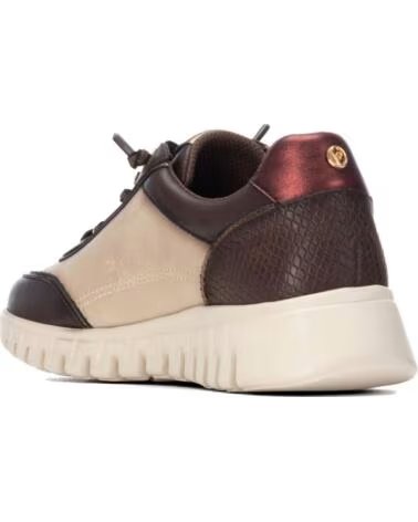 CARMELA 164244 SNEAKERS CASUAL IN PELLE MARRONE MARRON