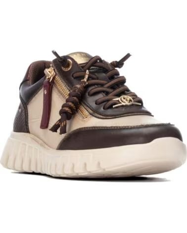 CARMELA 164244 SNEAKERS CASUAL IN PELLE MARRONE MARRON