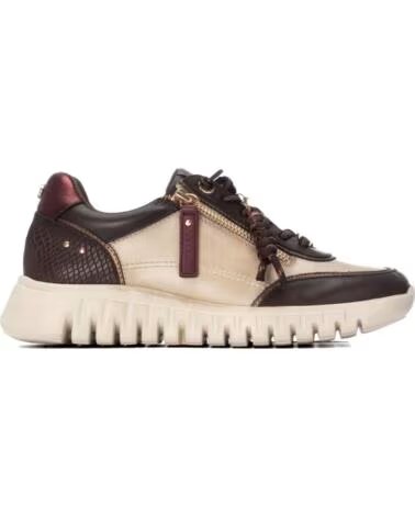 CARMELA 164244 SNEAKERS CASUAL IN PELLE MARRONE MARRON