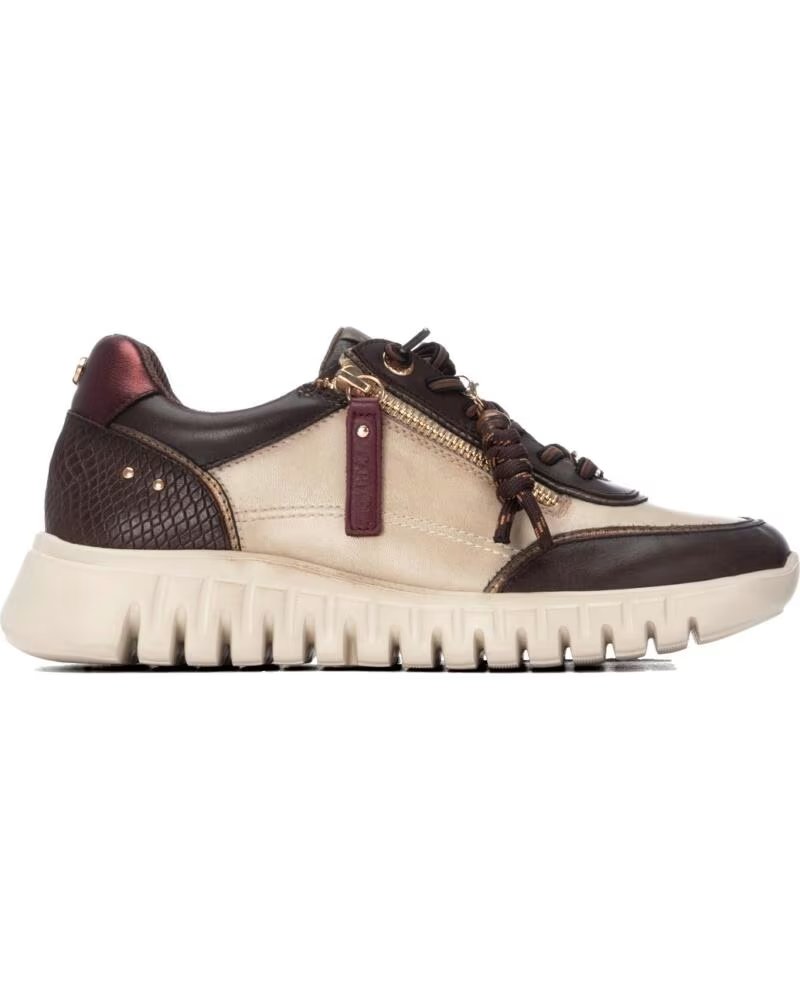 CARMELA 164244 SNEAKERS CASUAL IN PELLE MARRONE MARRON